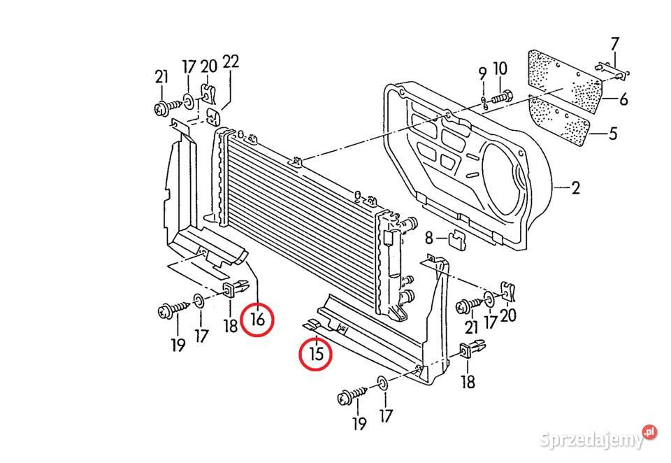 Audi 80 B3 18 Kierownica powietrza 893121286A osobowe podkarpackie Dębica sprzedam