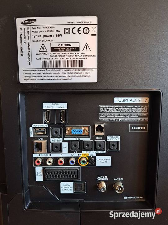 TV Samsung HG40EA590LS pilot Smart TV 40 HDMI Warszawa sprzedam