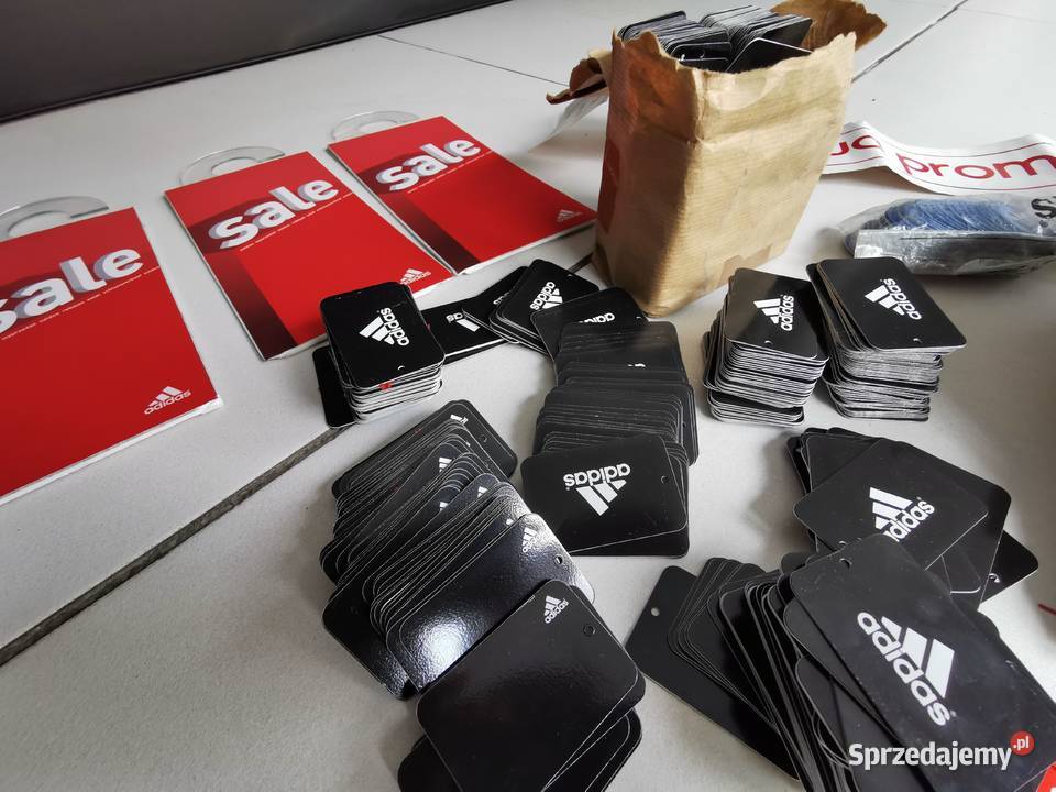 Etykiety dwustronne wyprzedaż sale Adidas Zgierz sprzedam