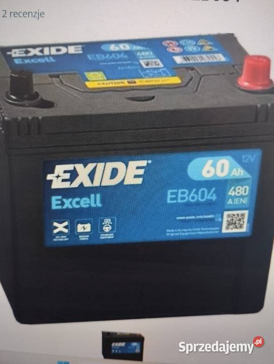 AKUMULATOR EXIDE EXCELL 60AH 480A EB604 W zachodniopomorskie