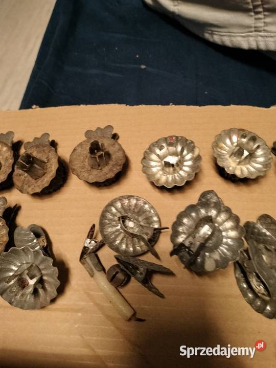 Stare żabki choinkowe do świeczek 36 sztuk Choszczno