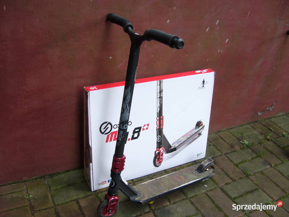 Hulajnoga Oxelo na łożyskach czarna i czerwona Dla Dziecka Szczecin