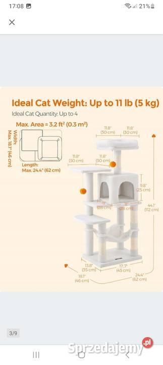 Drapak kota Akcesoria dla zwierząt