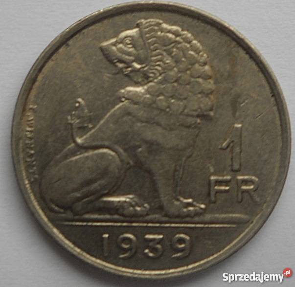 BELGI1 FRANC1939 rBELGIQUELEOPOLD Antyki, Sztuka, Kolekcje Legionowo