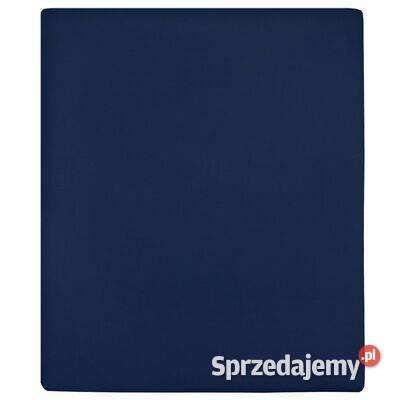 vidaXL Prześcieradło granatowe 100x200 dżersej Warszawa sprzedam