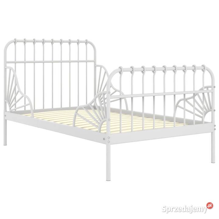 vidaXL Przedłużana rama łóżka biała metalowa Warszawa