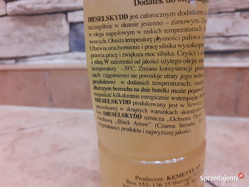 Skydd black arrow depresator dodatek do ropy Dodatki do paliw, olejów i płynów