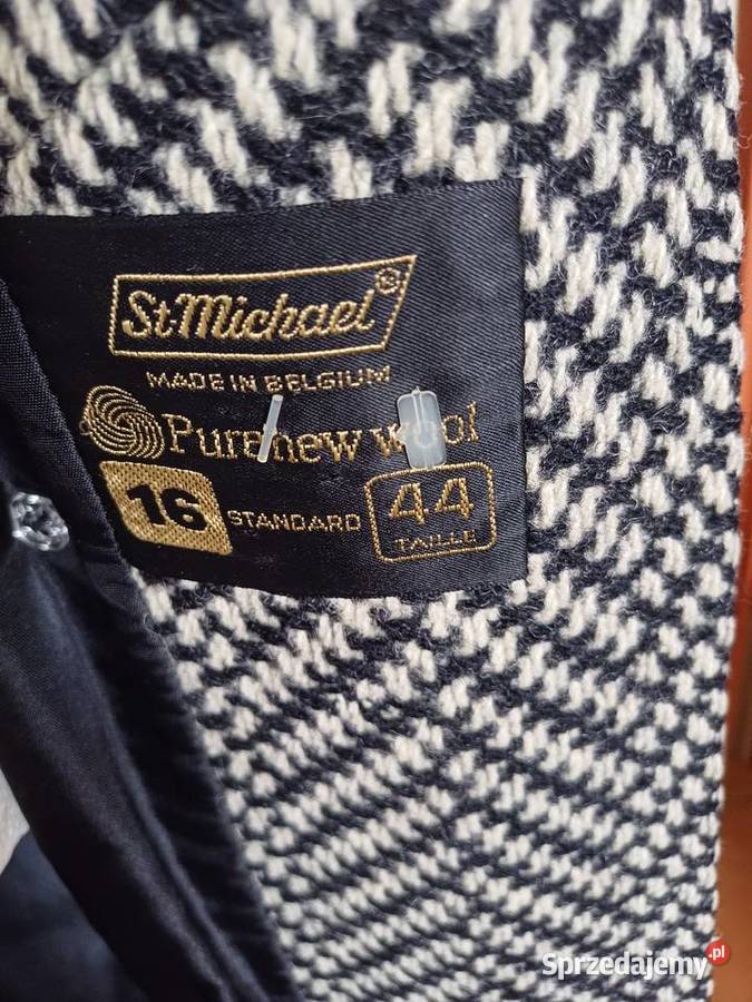 Płaszcz damski 100 wełna Pepitka Pepitka Warszawa