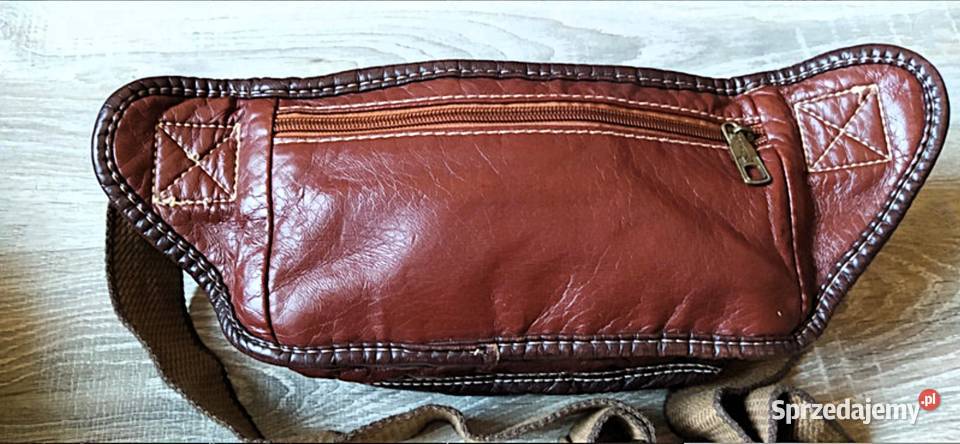 Unikatowa Saszetka Skóra Naturalna TopGun śląskie Poraj