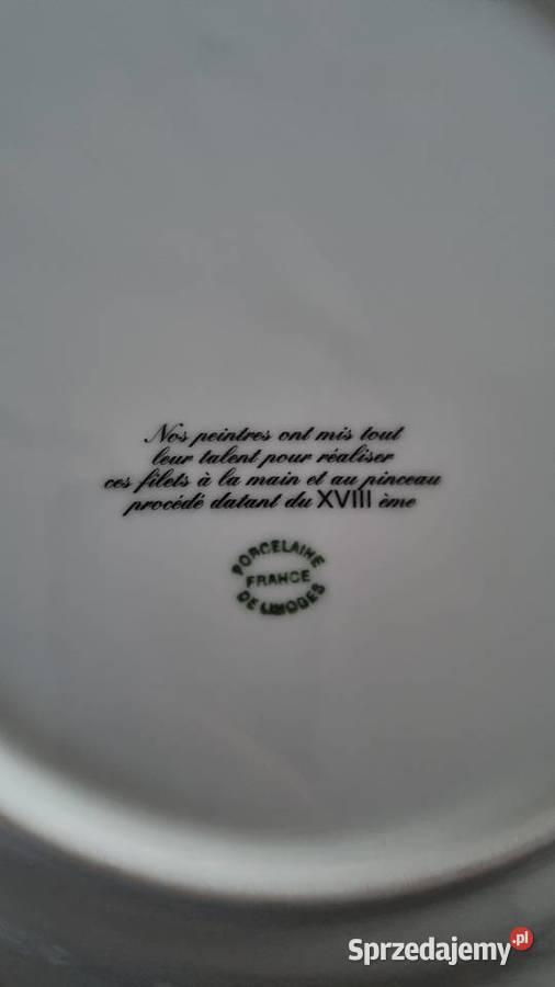 Talerz Dekoracyjny Porcelana Limoges Scenka