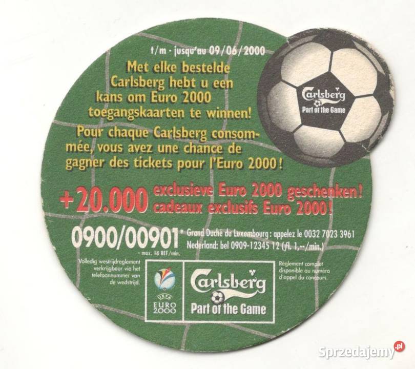 Carlsberg podstawka do piwa 24 śląskie Gliwice