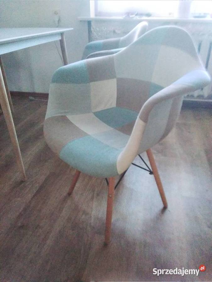 Stół i krzesła do jadalni w stylu skandynawskim 120cm Stoły, krzesła, biurka sprzedam