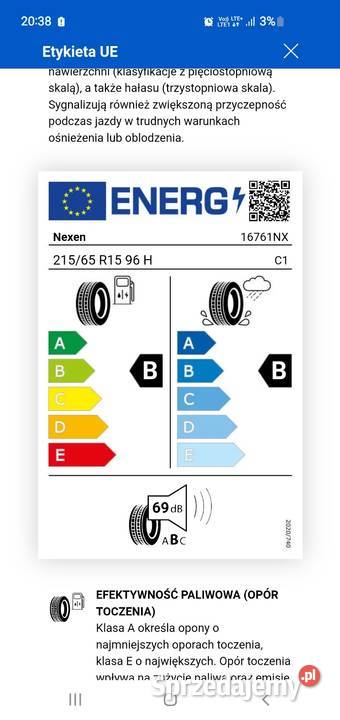 4 x Nowe Opony Letnie NEXEN TIRE 21565 R 15 96 H Warszawa