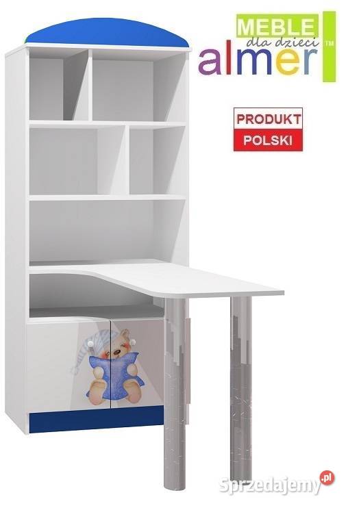 ŚPIOCH 7 N36 regał z biurkiem dziecięcy 80x40 Meble Bogatynia