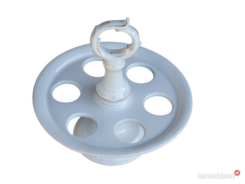 Stary przedwojenny porcelanowy stojak patera do Porcelana i szkło śląskie Cieszyn