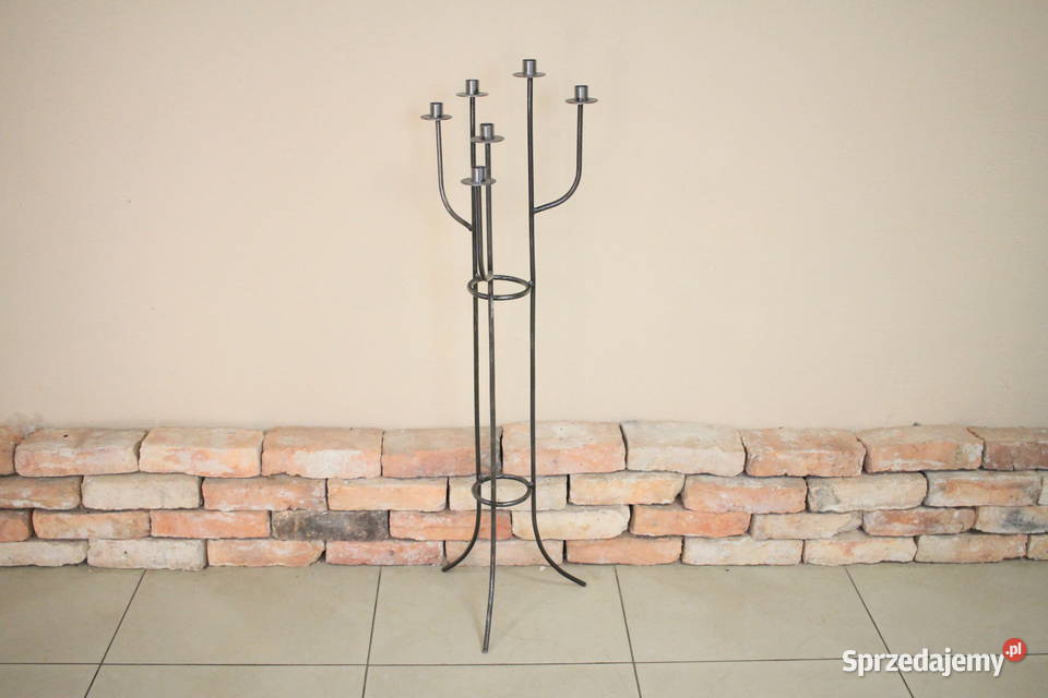 Metalowy świecznik na 6 świec sprzedam