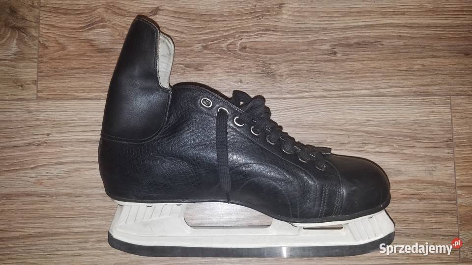 Łyżwy hokejowe skórzane 4142 275 czarne stan