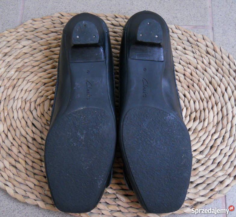 Clarks 100 Skóra wygodne Półbuty Skórzane