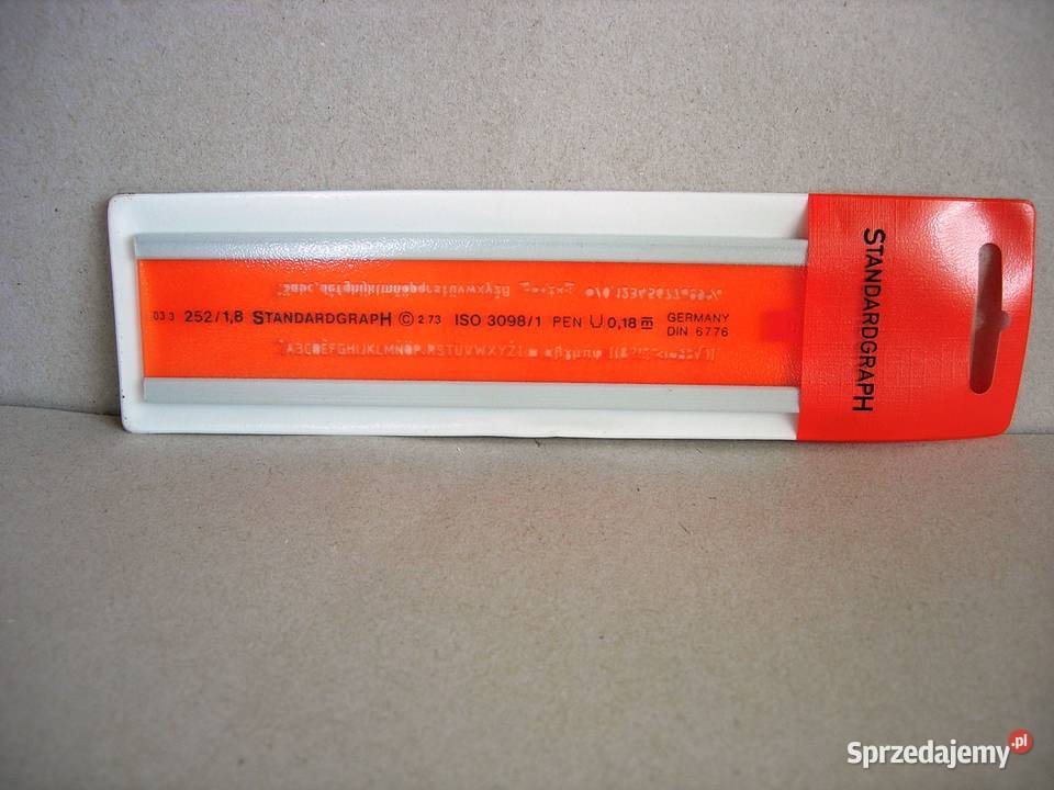 Szablon pisma technicznego Standardgraph 25218 łódzkie Bełchatów