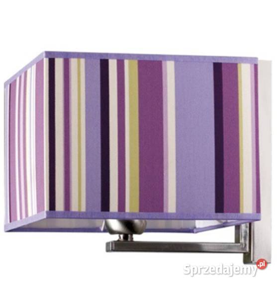 Fioletowa wisząca lampa i kinkiet w pasy Violado Nowy Sącz