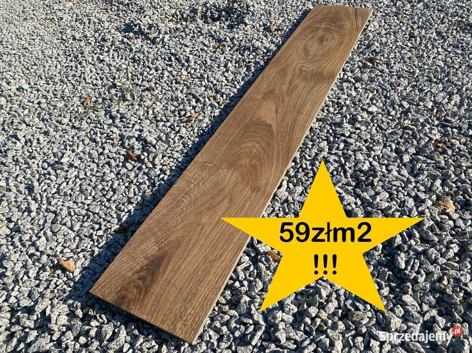 OKAZJA Gres Drewnopodobny OAK DARK BEIGE 20x120 Płytki uniwersalne Brwinów