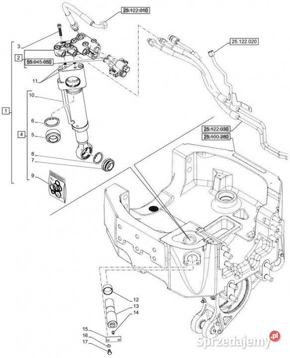 Holland T6070 Sekcja zaworu 48141799 Jastrzębniki