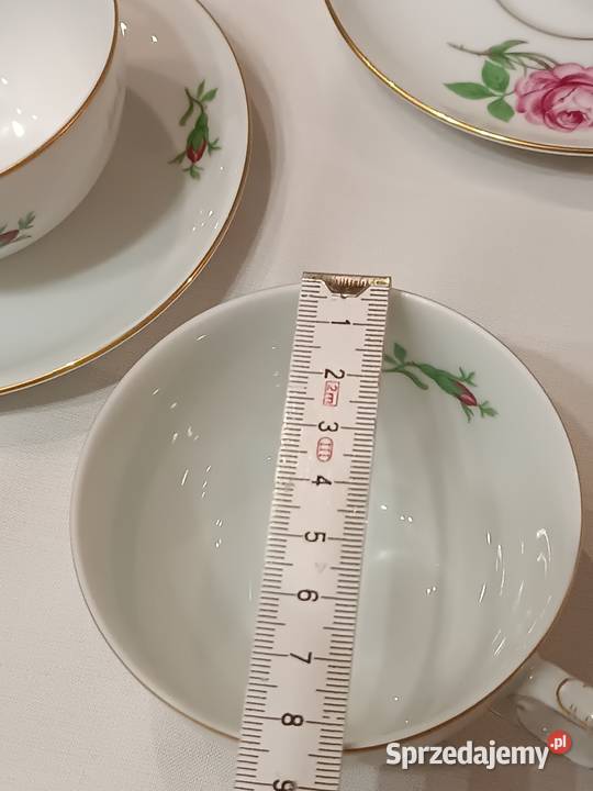 Filiżanki do herbaty Furstenberg Róża Miśnieńska Gorlice