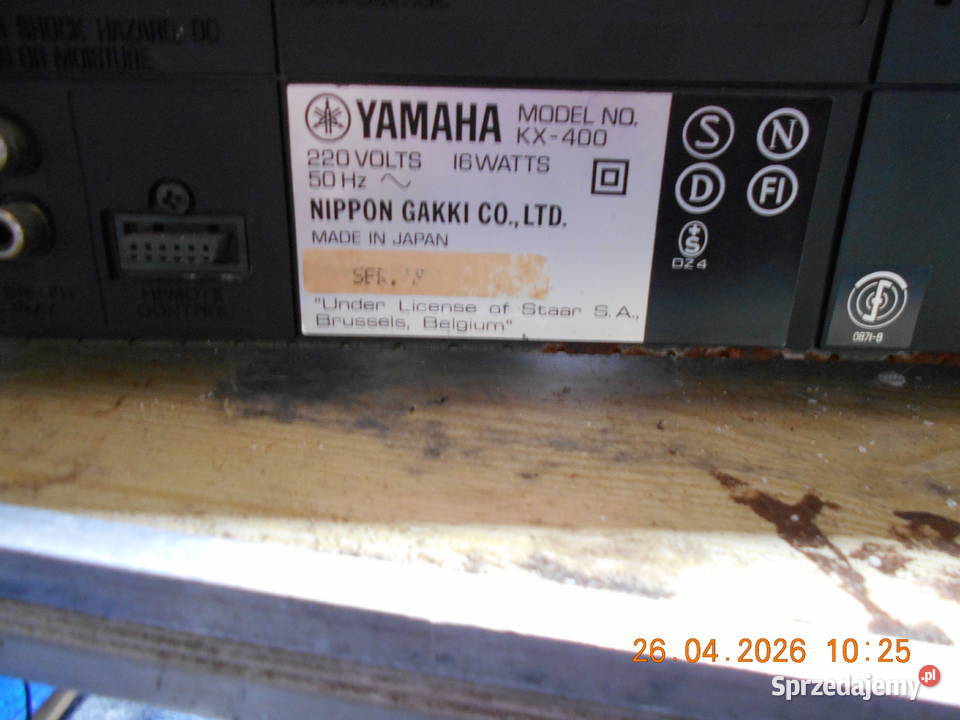 Yamaha cassette deck KX400 Szczecin sprzedam