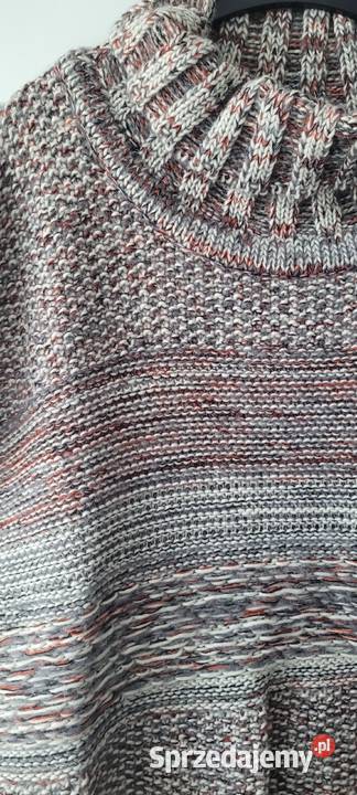 Nowe ciepłe ponczo one size wypada na L i XL