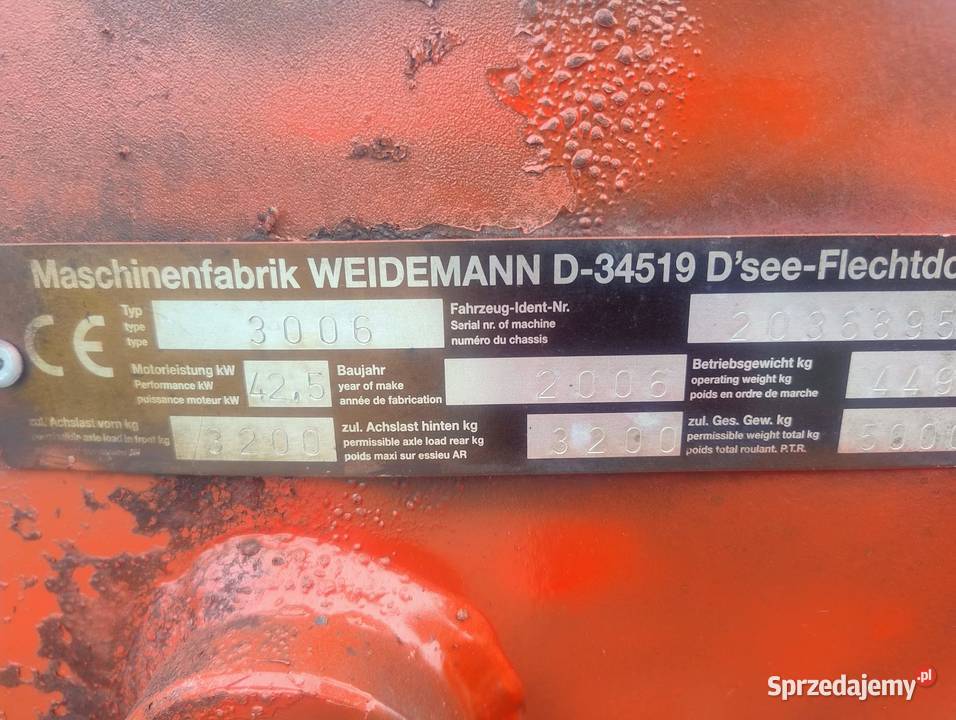 Weidemann 3006 2006r Silnik Wilkowo