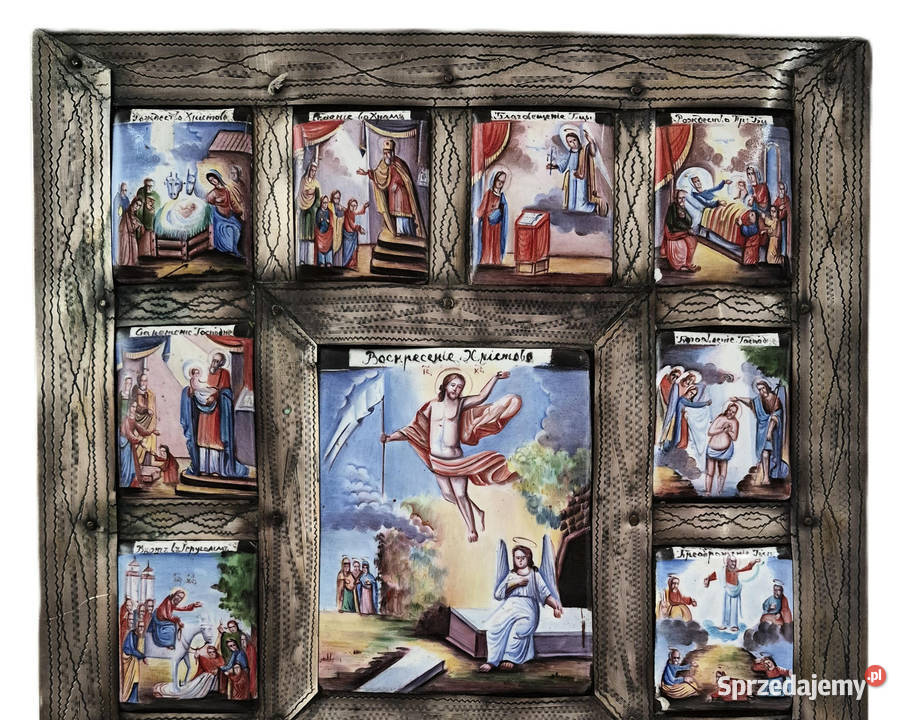 Ikona Prazdniki srebro 163 Warszawa