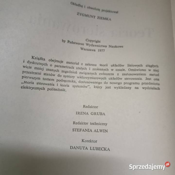 Teorie sterowania automatyka podręczniki szkolne