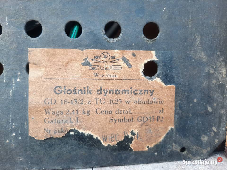 Stary głośnik Tonsil kołchoźnik szczekaczka pomorskie sprzedam