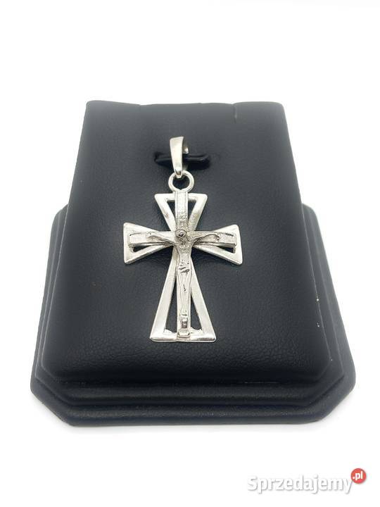 Nowa srebrna zawieszka pr 925 316g Krzyż Krzyżyk
