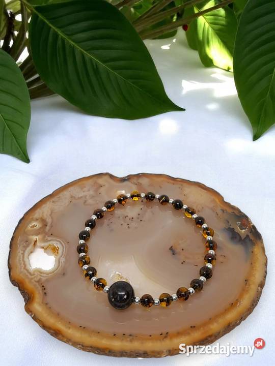 Bransoletka BURSZTYN bałtycki cytryna inkluzje Bransoletki Warszawa sprzedam