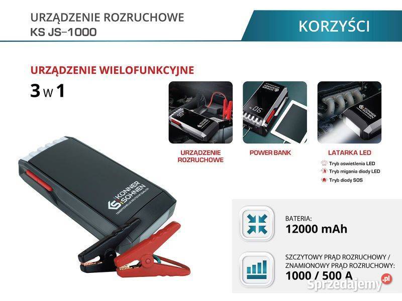 JUMP STARTER BOOSTER URZĄDZENIE ROZRUCHOWE ZE Gniezno