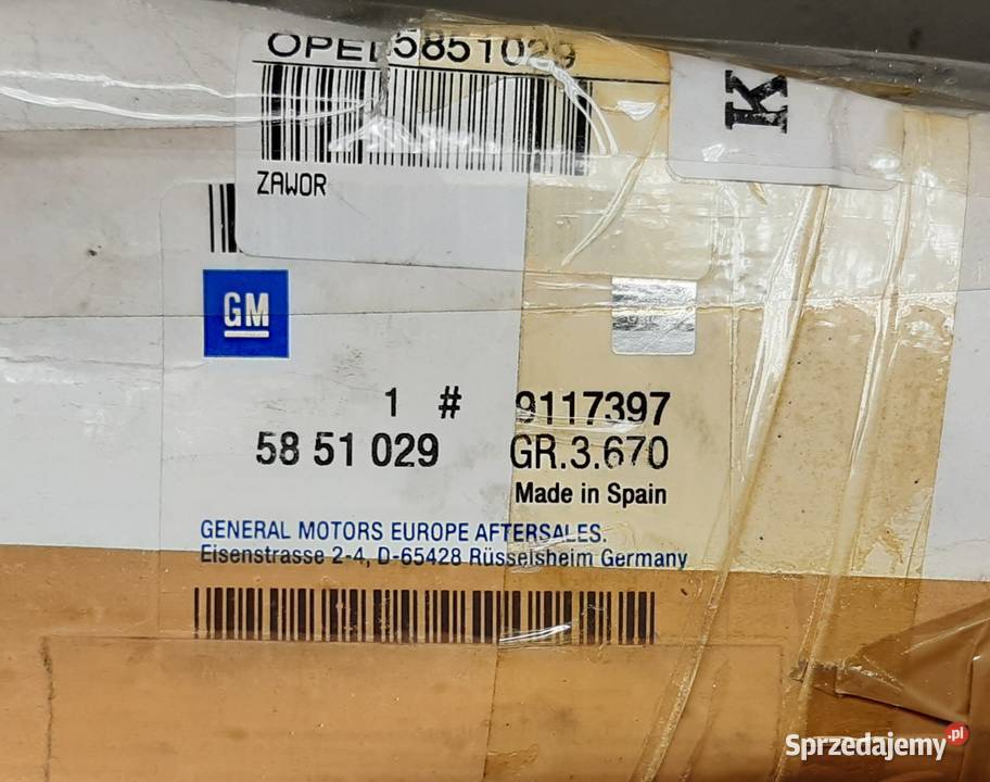 ZAWÓR EGR OPEL CORSA B 12 i 16V X 12 XE 9117397