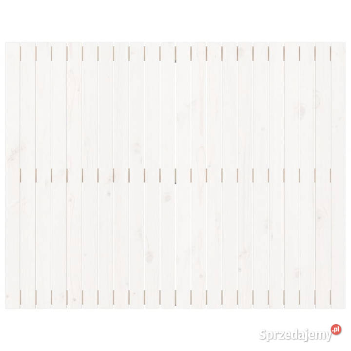 Wezgłowie łóżka białe 140x3x110 lite drewno Warszawa