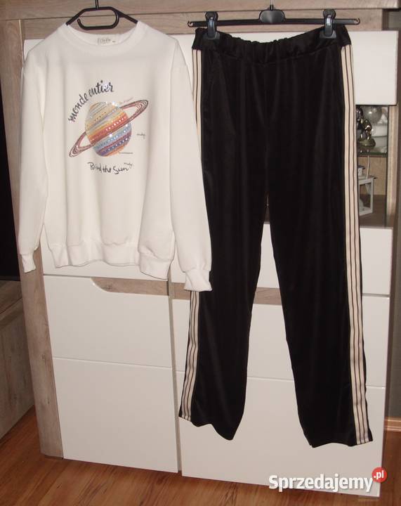 Zestaw Bluza COCCO ROSSA Welurowe spodnie z Rawicz sprzedam