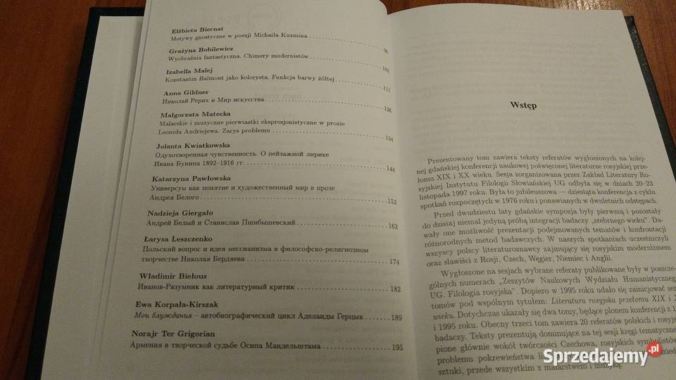Literatura rosyjska przełomu XIX i XX wieku Rok wydania 1999 Gdańsk