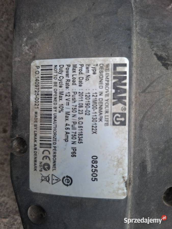 Siłownik elektryczny sulky dx Do rozsiewaczy i rozrzutników