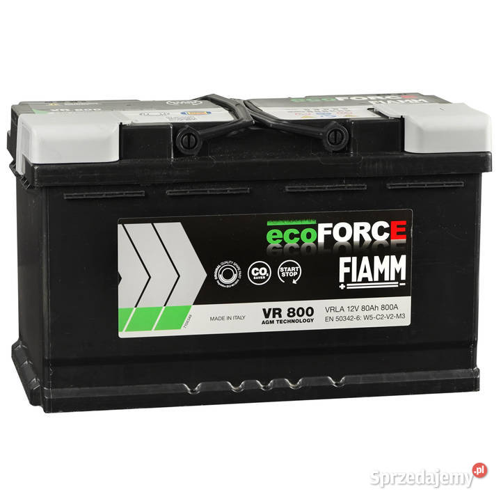 Akumulator 80AH Fiamm ECOFORCE AGM łódzkie Łódź