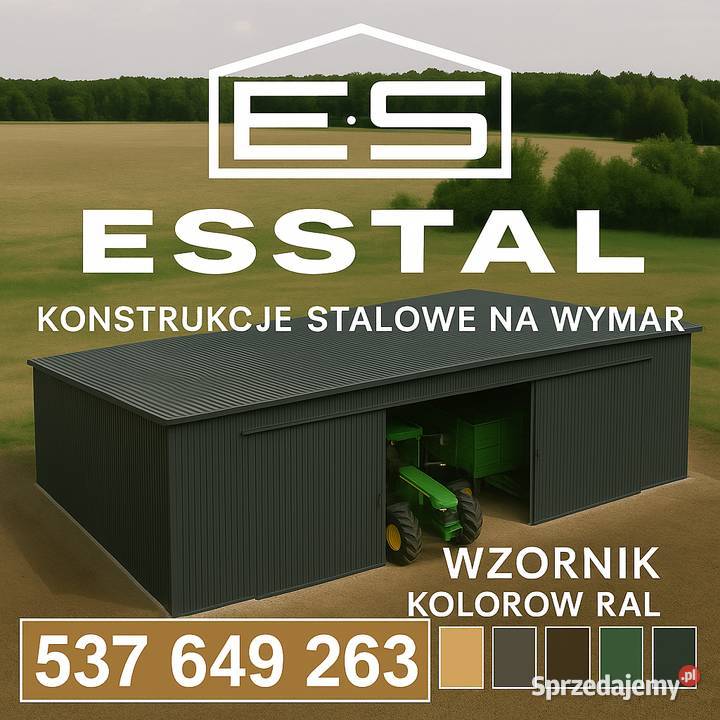 GARAŻ BLASZANY JednospadowyWiata na blacha Sprzedaż kujawsko-pomorskie Radziejów