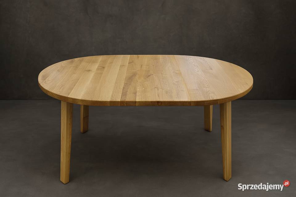 Stół Dębowy Okrągły LOFT 100 Lite Drewno Różne 100cm Kraków sprzedam