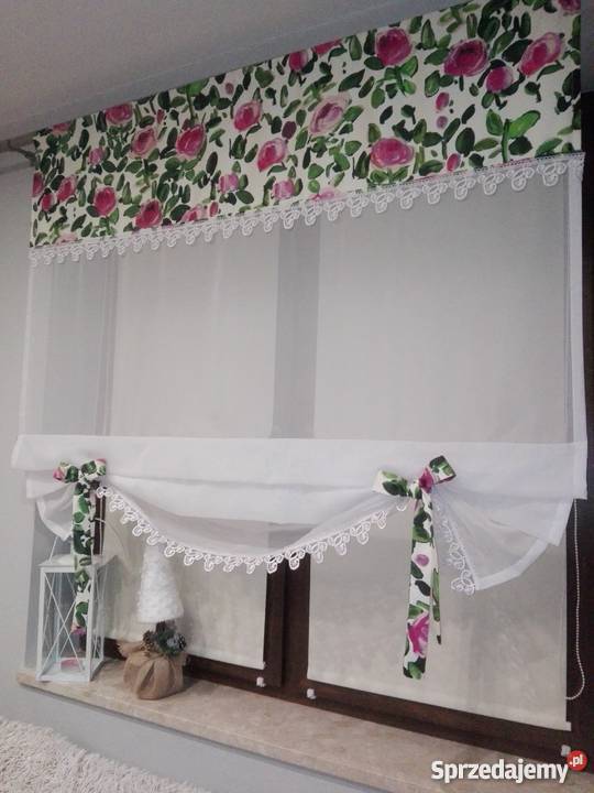 firana roletka kwiaty Nowa Wieś