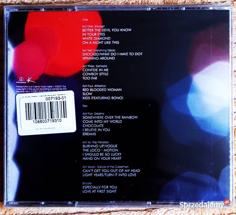 Podwójny Album KYLIE MINOGUE Album Showgirl Katowice