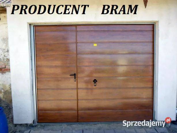 Brama garażowa dwuskrzydłowa 220x190 uchylna Szczecin