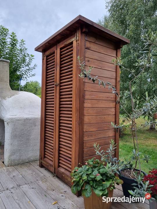 Szafa ogrodowa drewniana szafa narzędziowa Kalety sprzedam