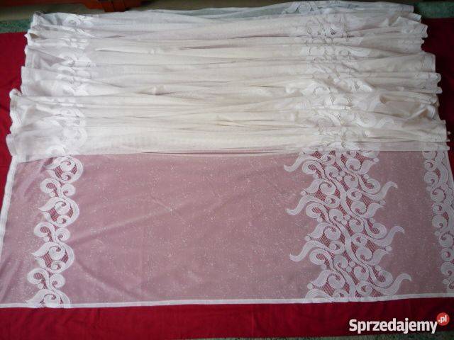 Biała firana z taśma 175 x 620 pokojowa