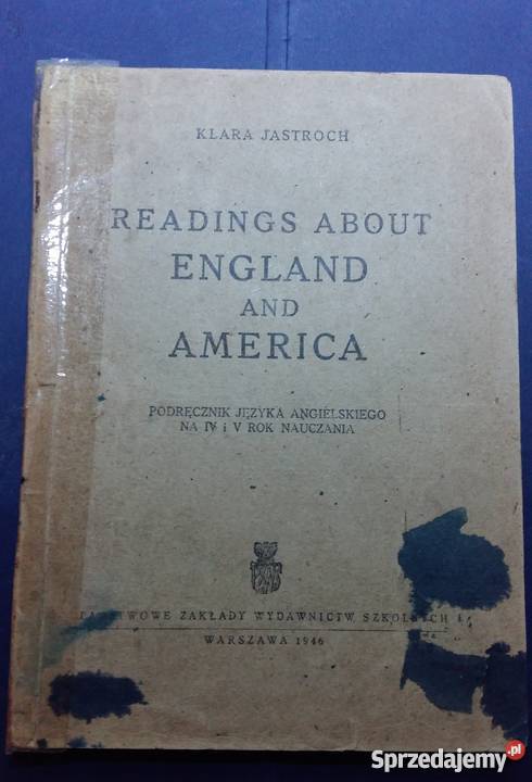 Readings about England and America 1946r Klara angielski Łódź